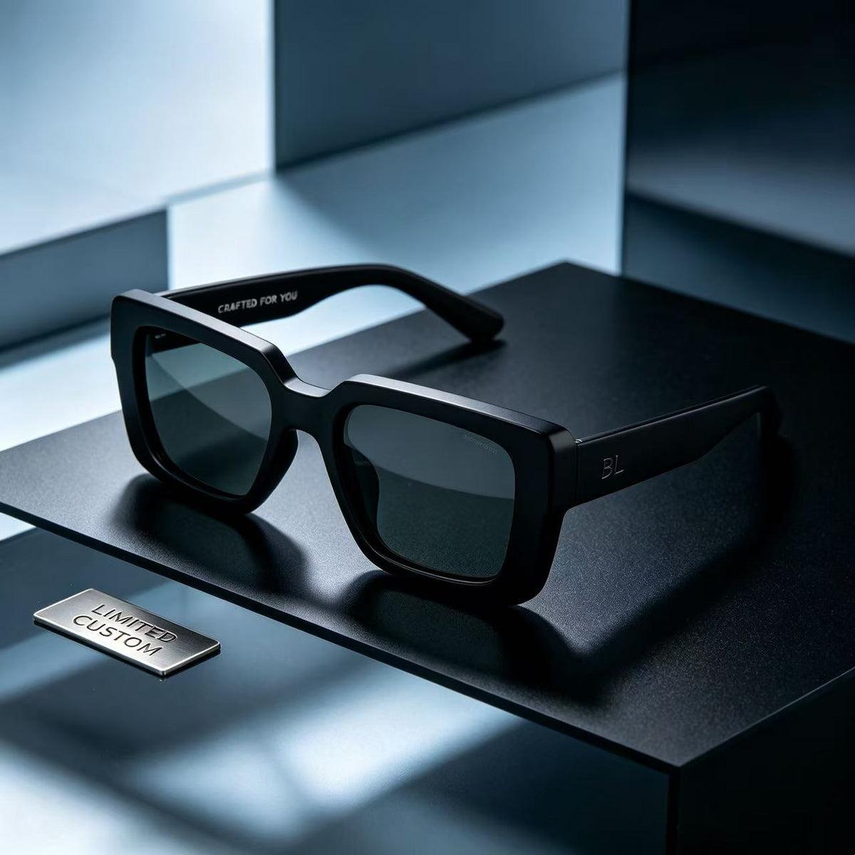 VIP-22 Men's Custom Sunglasses – Customizable with Logo, Name, or Text – Outdoor Shades for Driving & Sun Protection (Model 06-1)
