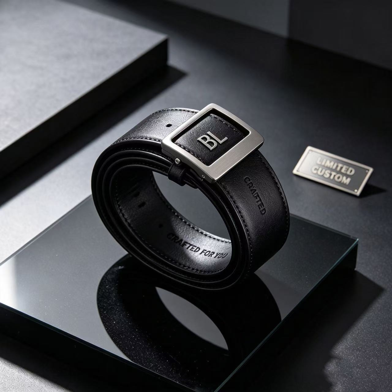 VIP-37 Custom men's belts, customizable with photos, logos, names, and text  07-1