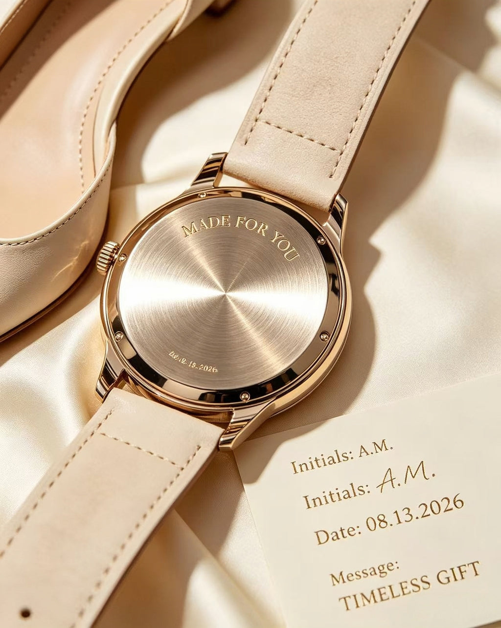 VIP-15 Customizable watches with name engraving—an excellent gift for men and women on birthdays.（02）