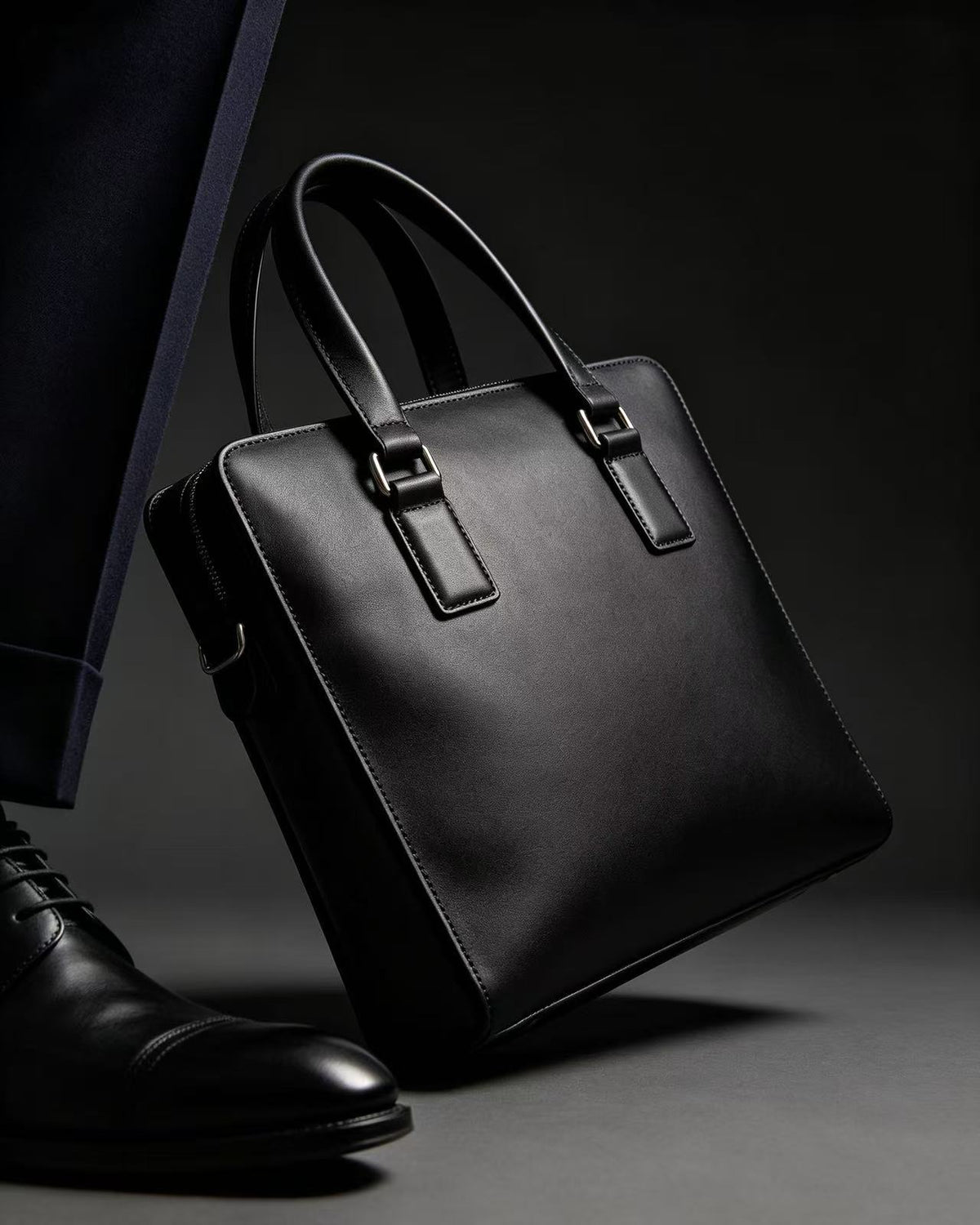 VIP-3 Men's Genuine Leather Handheld & Shoulder Bag04-1