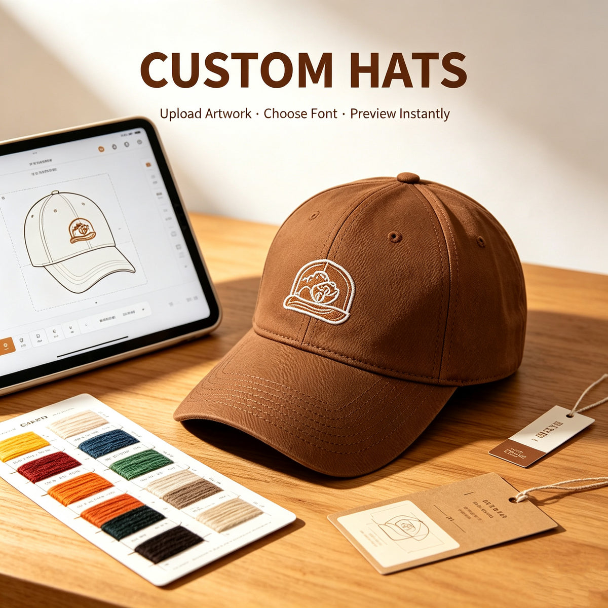 VIP-17 Custom Men's & Women's Hats – Embroidered/Printed Logo-05