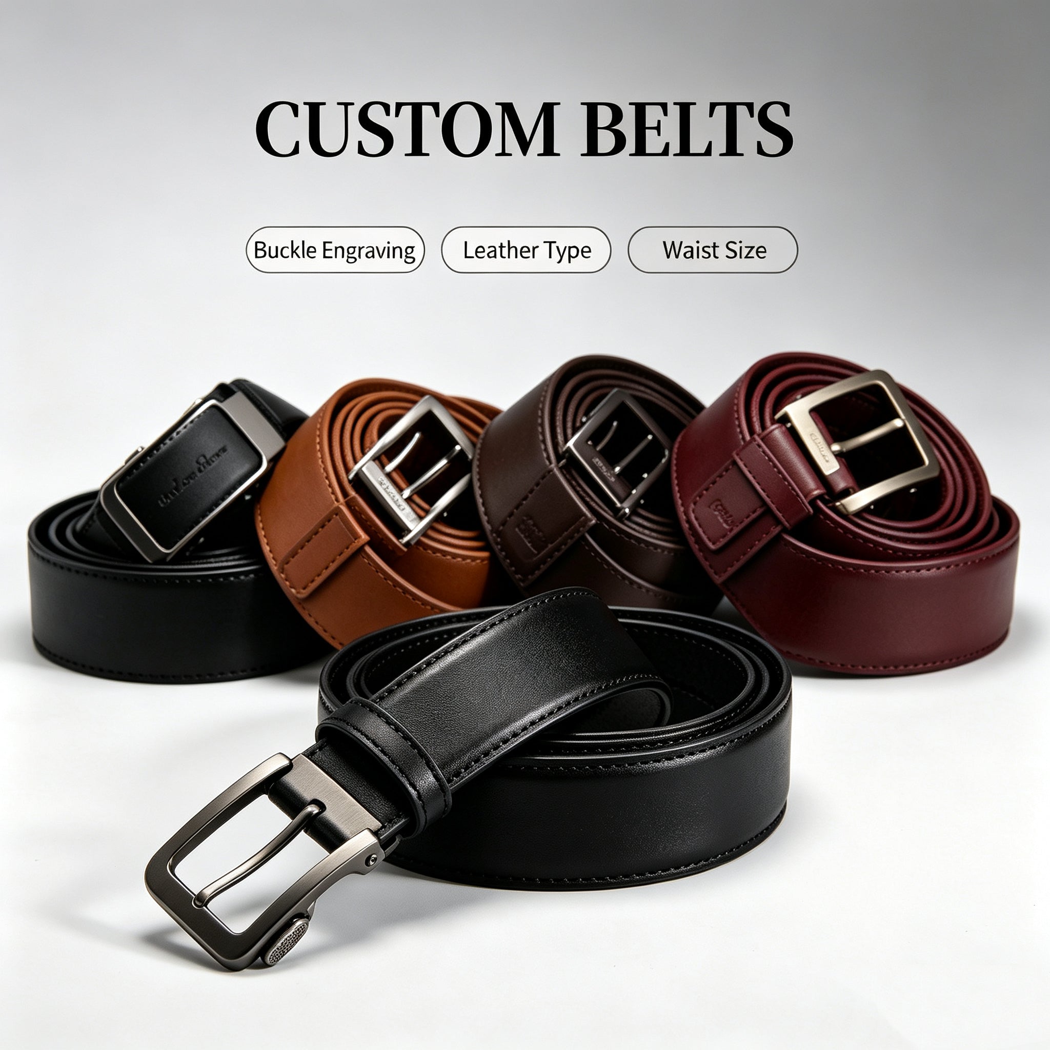 VIP-19 Custom-Engraved Genuine Leather Belt – A Top Choice for Gifting (-07)