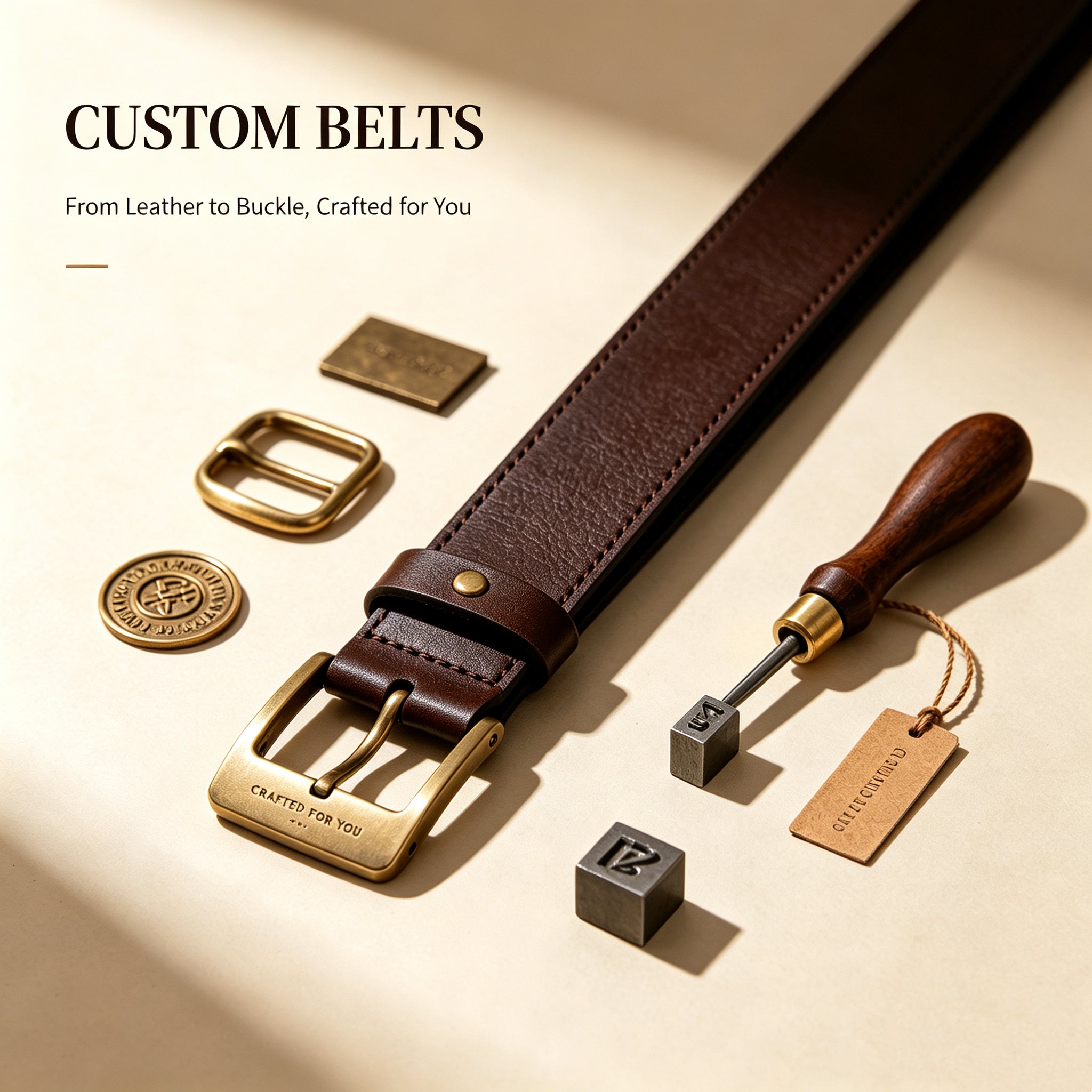 VIP-19 Custom-Engraved Genuine Leather Belt – A Top Choice for Gifting (-07)