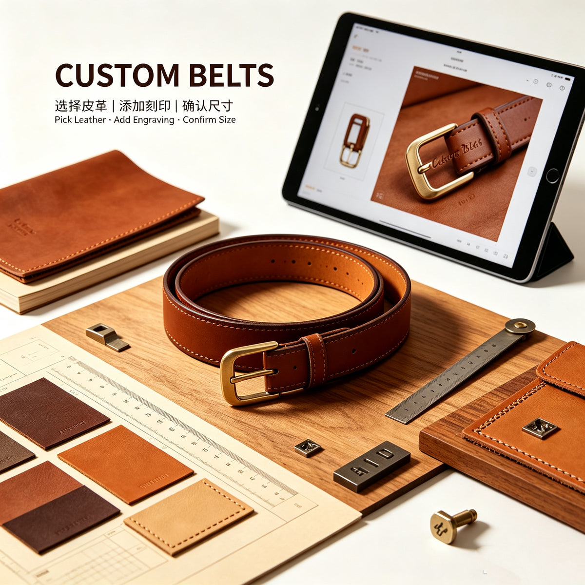 VIP-19 Custom-Engraved Genuine Leather Belt – A Top Choice for Gifting (-07)