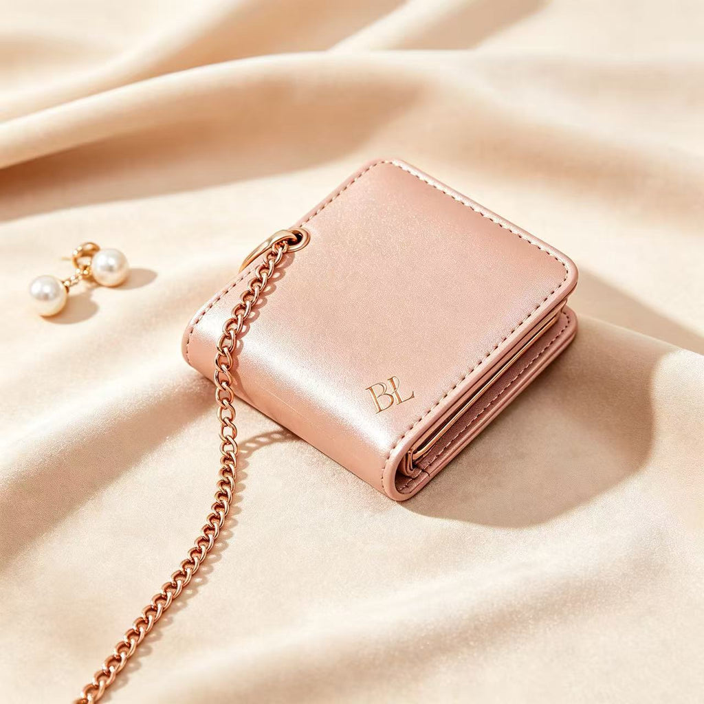 VIP-33 Customized women's wallets with customizable logos and text; stylish and personalized couple's clutch wallets. (08-2)