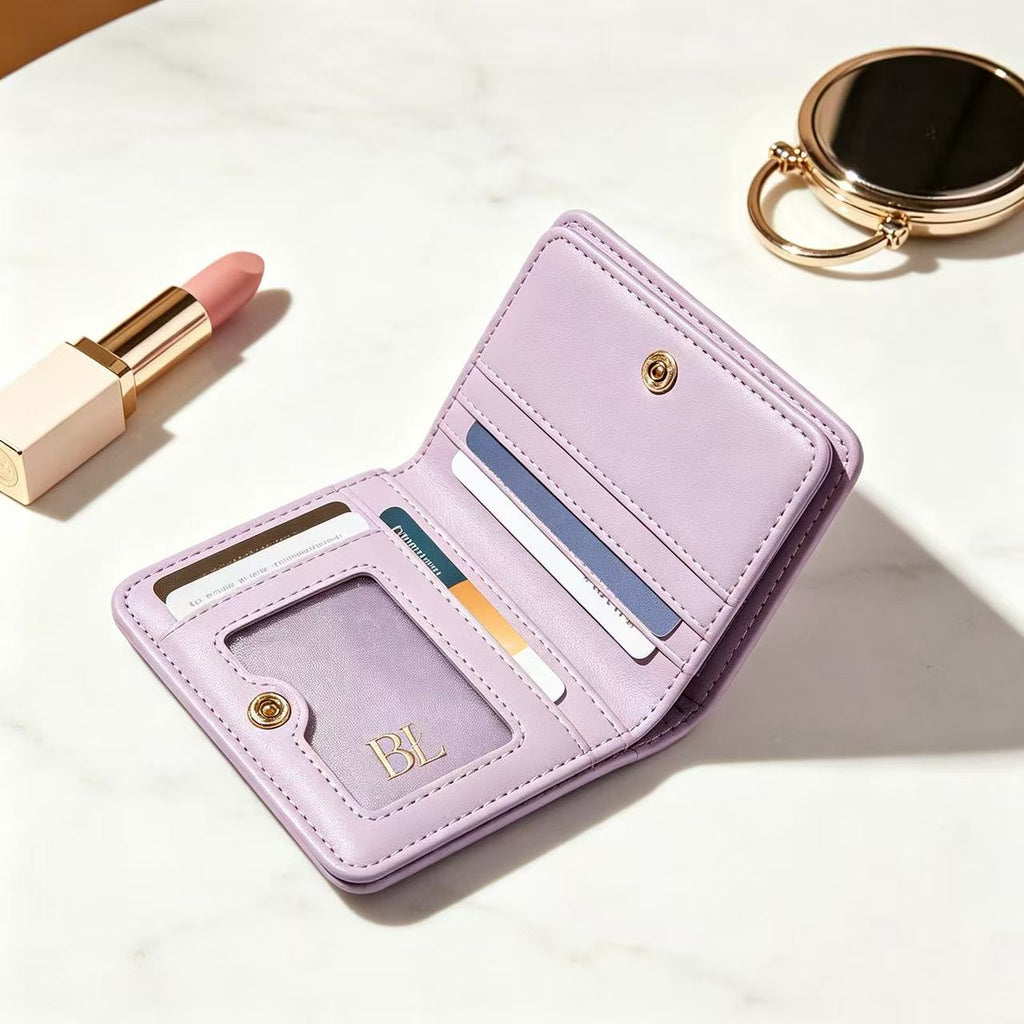 VIP-33 Customized women's wallets with customizable logos and text; stylish and personalized couple's clutch wallets. (08-2)