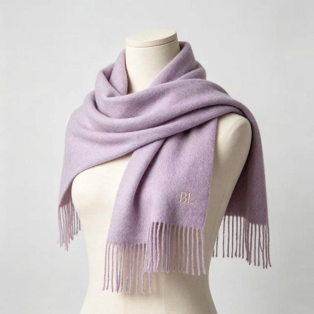 VIP-27 Customizable Women's Scarf – Personalized with Logo or Text; Stylish Shawl/Neck Wrap – Ideal Gift for Valentine's Day, Couples, or Anniversaries (10-2)