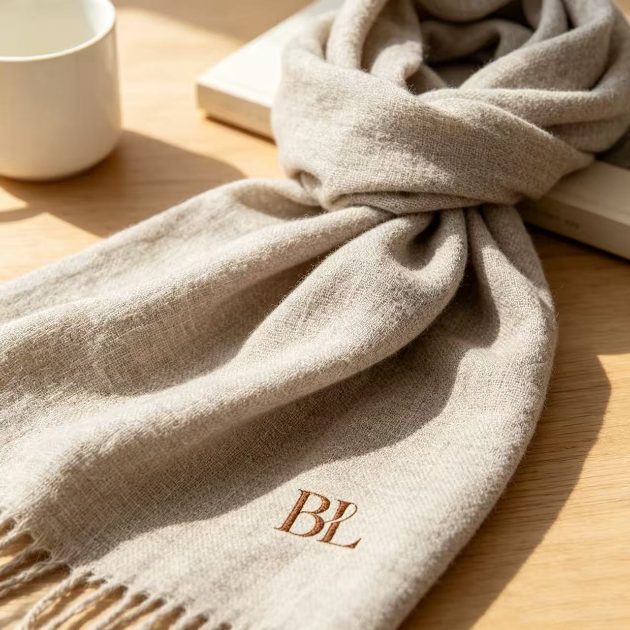 VIP-26 Unisex Scarf – Customizable with Patterns, Logos, or Text (Personalized Warm Keepsake for Couples) 10-3