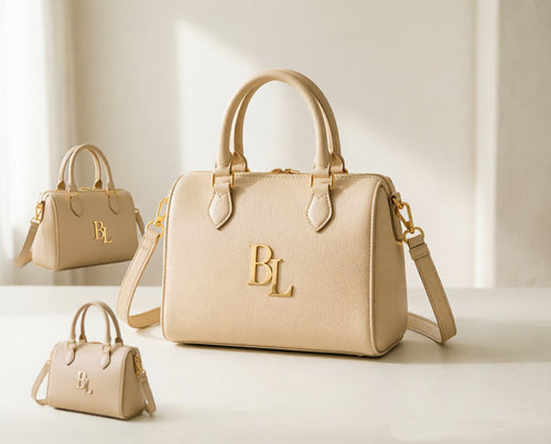 BL Custom Navy Blue Boston Bag | Affordable Luxury Women's Handbag 04-6