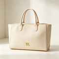 BL Custom Creamy Apricot Tote | Affordable Luxury Women's Commuter Handbag 04-10