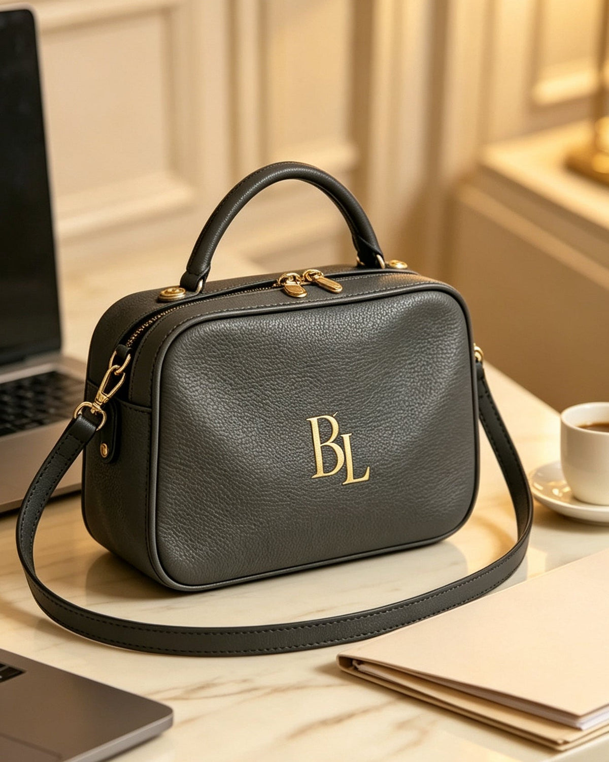 BL Custom Camera-Style Bag – Minimalist Boxy Handbag & Crossbody; Versatile Small Square Bag for Commuting (04-15)