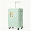 Customizable Initial Luggage | Mint Green Hardshell Suitcase | A Fresh Travel Essential 11-4